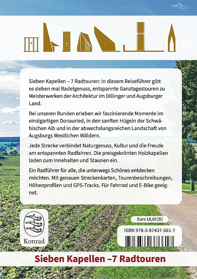 Bild: 9783874376617 | Sieben Kapellen - 7 Radtouren. Mit dem Rad im Dillinger Land...