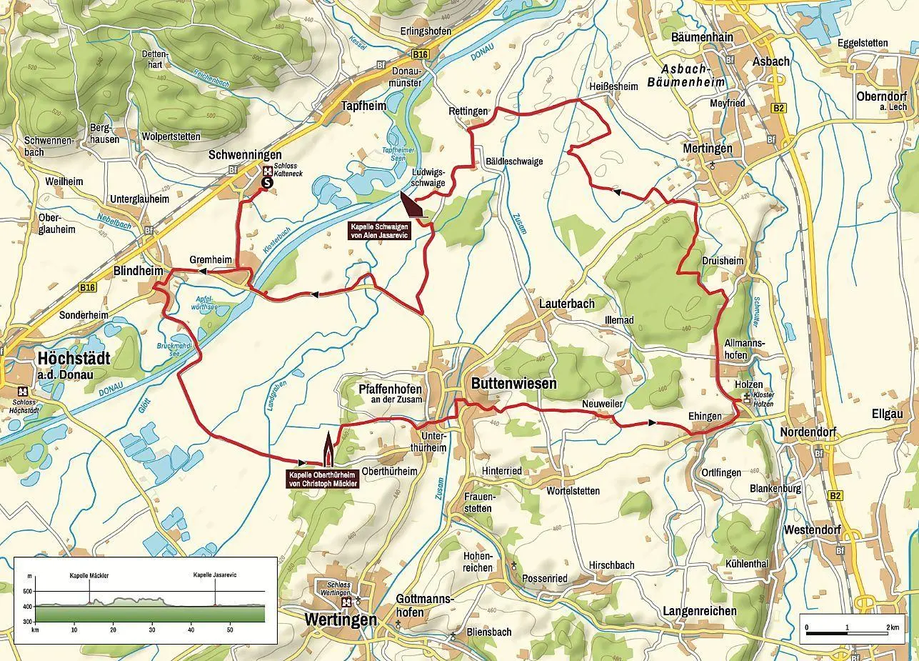 Bild: 9783874376617 | Sieben Kapellen - 7 Radtouren. Mit dem Rad im Dillinger Land...