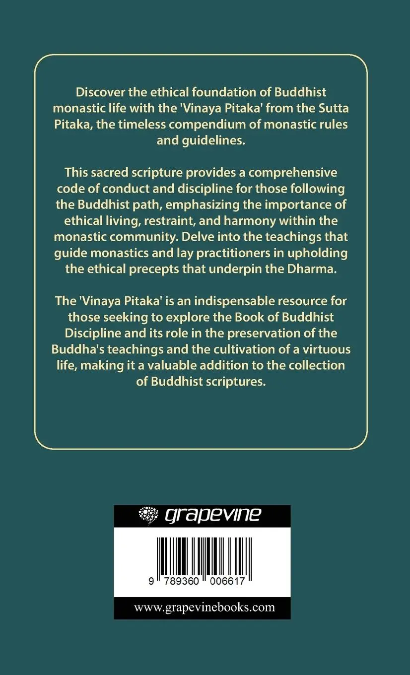 Rückseite: 9789360006617 | Vinaya Pitaka | Bodhi Path Press | Buch | Englisch | 2025 | CBY PRESS