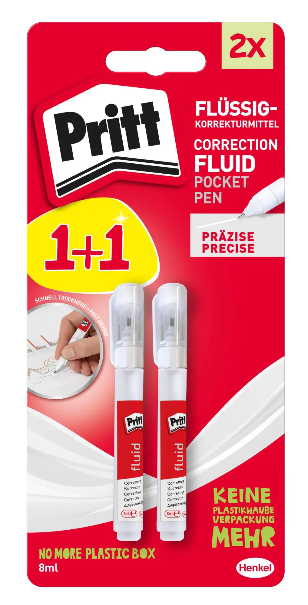 Cover: 4015000436717 | Pritt Kleben Pritt Korrektur Pocket Pen flüssig, 2 8 ml | 9H PCPB2