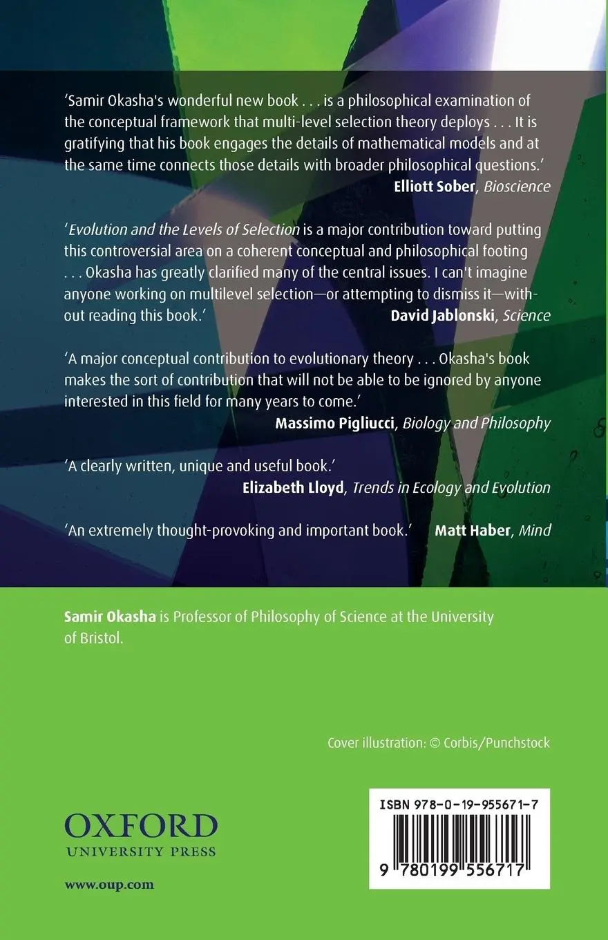 Rückseite: 9780199556717 | Evolution and the Levels of Selection | Samir Okasha | Taschenbuch