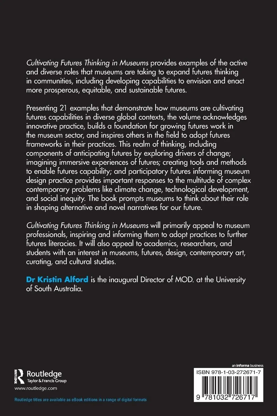 Rückseite: 9781032726717 | Cultivating Futures Thinking in Museums | Kristin Alford | Taschenbuch
