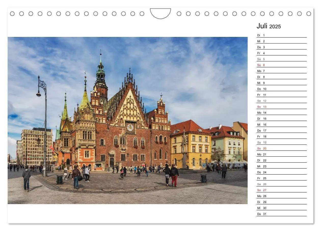 Bild: 9783435486717 | Breslau - Zeit für Entdeckungen (Wandkalender 2025 DIN A4 quer),...