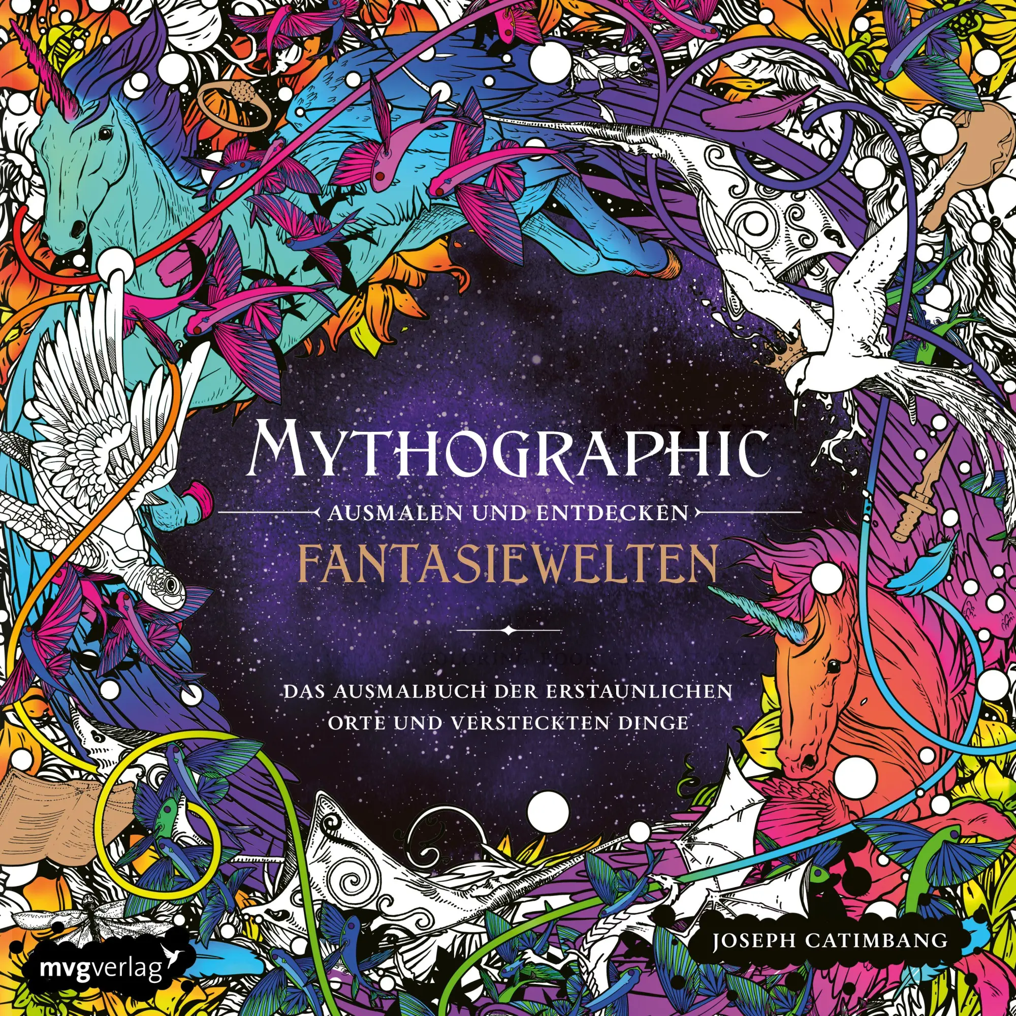 Cover: 9783747406717 | Mythographic - Ausmalen und Entdecken - Fantasiewelten | Taschenbuch