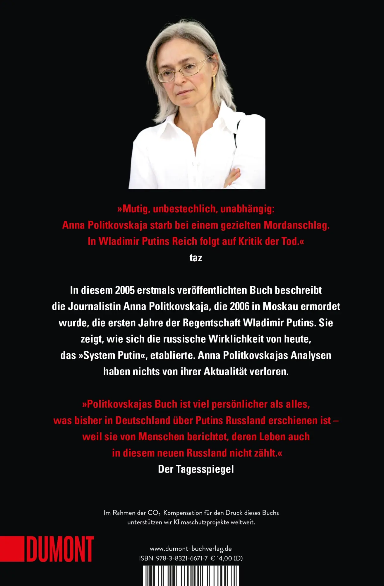 Rückseite: 9783832166717 | In Putins Russland | Anna Politkovskaja | Taschenbuch | 320 S. | 2022