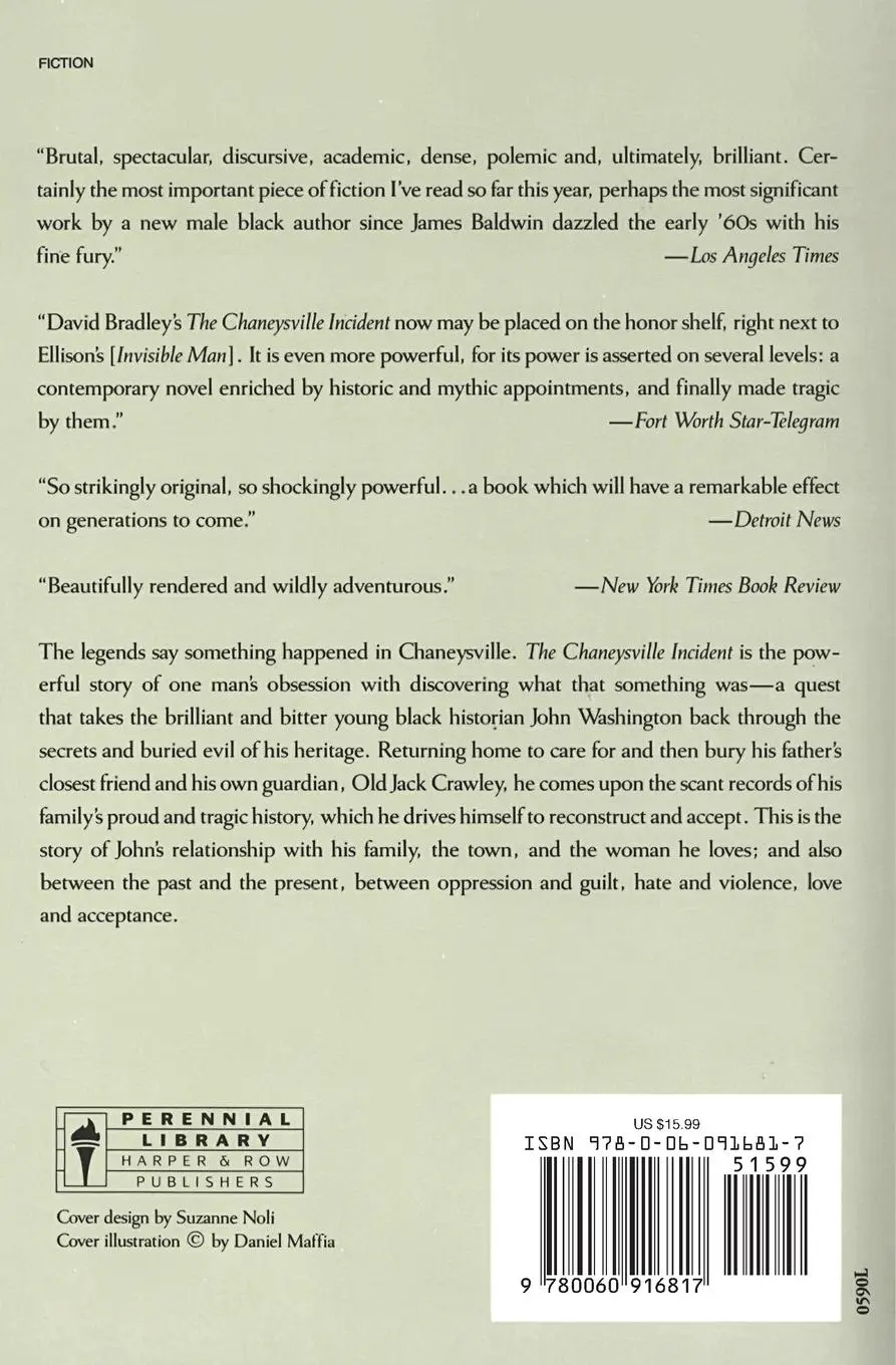 Rückseite: 9780060916817 | The Chaneysville Incident | David Bradley | Taschenbuch | Englisch