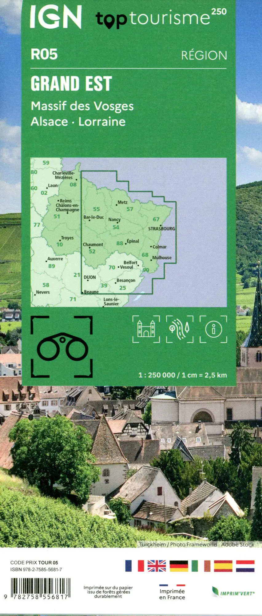 Bild: 9782758556817 | R05 Grand Est - Massif de Vosges | (Land-)Karte | Französisch | 2025
