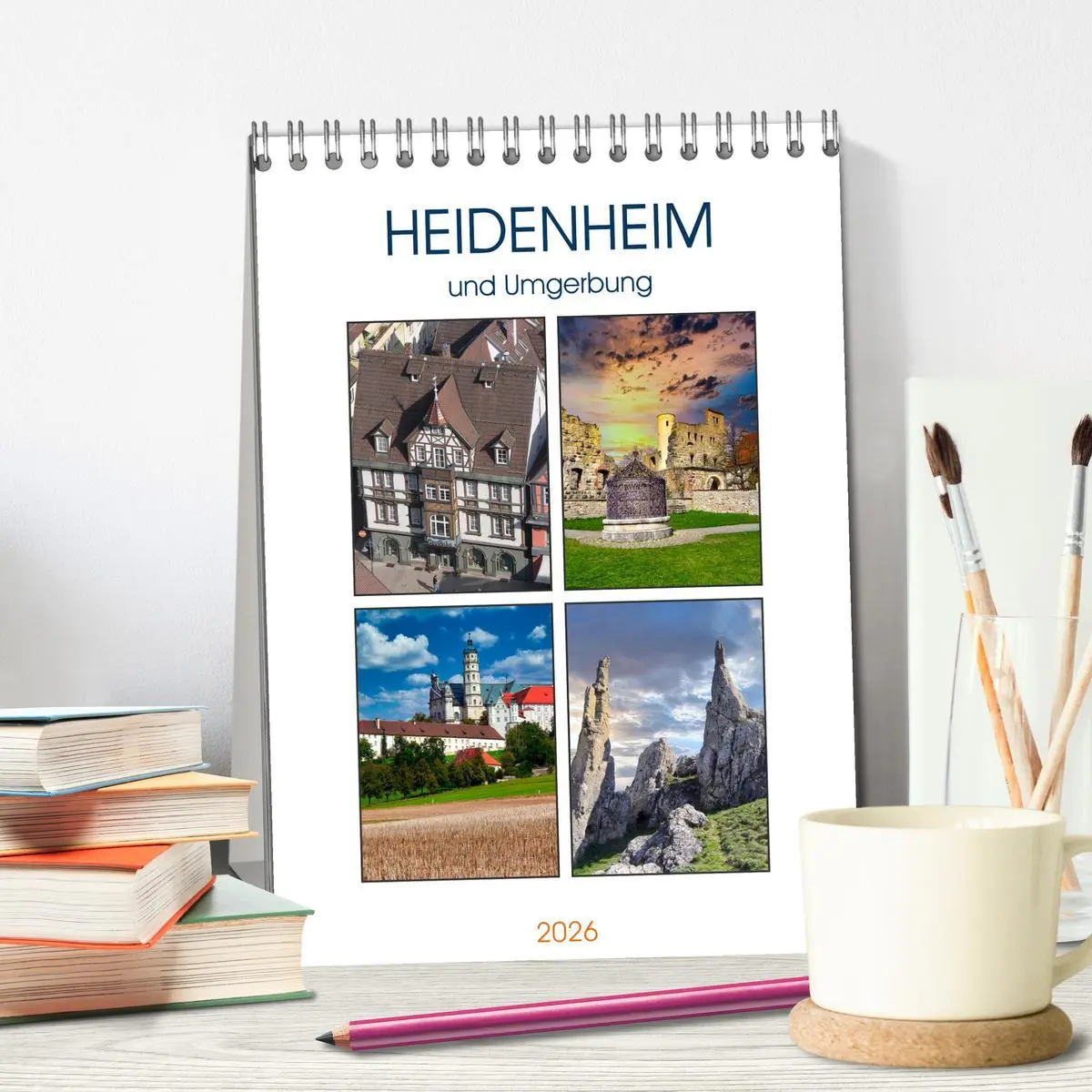 Bild: 9783516346817 | Heidenheim und Umgebung (Tischkalender 2026 DIN A5 hoch), CALVENDO...