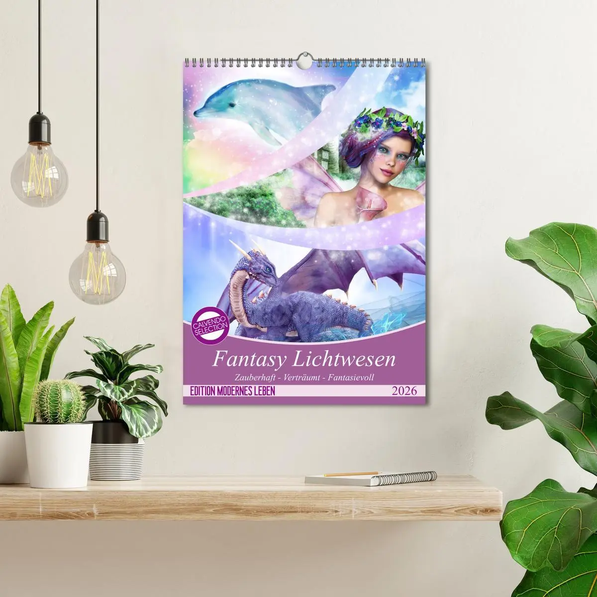 Bild: 9783516416817 | Fantasy Lichtwesen (Wandkalender 2026 DIN A3 hoch), CALVENDO...