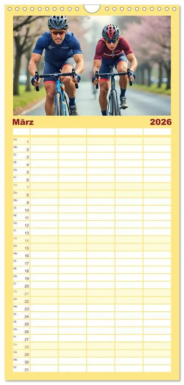 Bild: 9783516656817 | Familienplaner 2026 - Kilometerkiller - Rennrad-Power im...