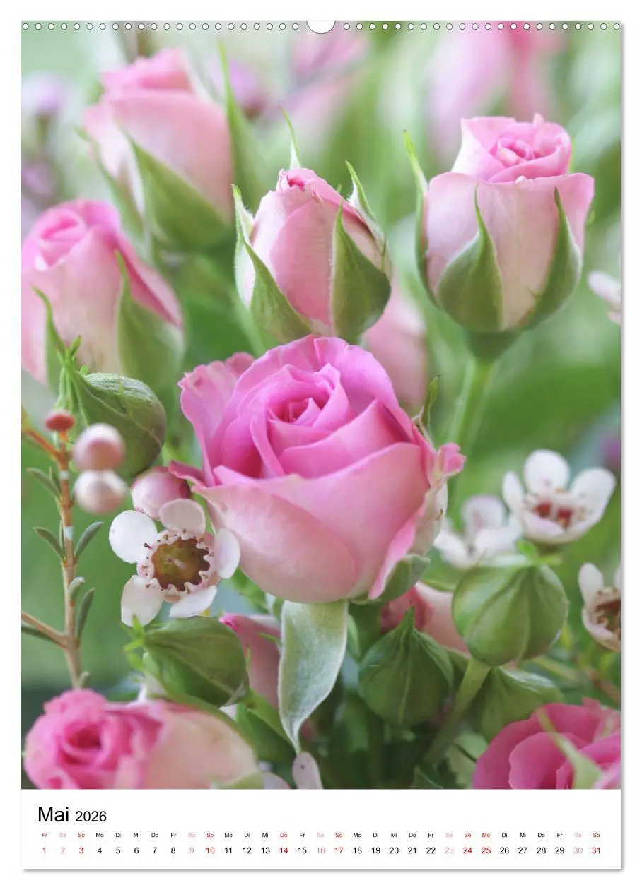 Bild: 9783516266917 | Ein Jahr voller Blumen (Wandkalender 2026 DIN A2 hoch), CALVENDO...