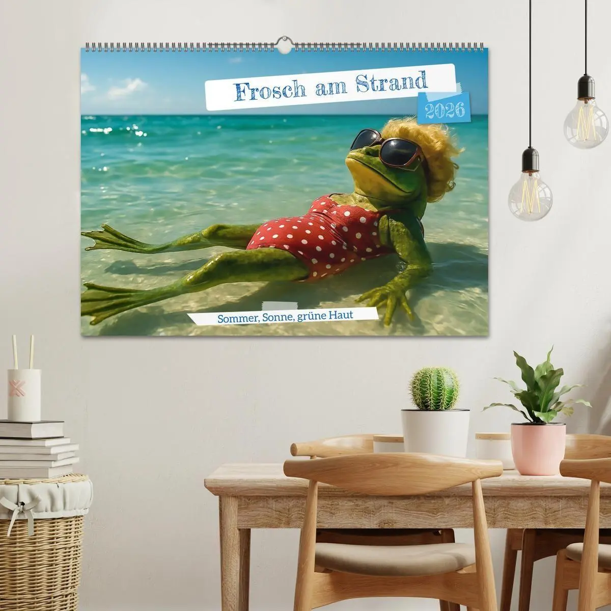 Bild: 9783516716917 | Frosch am Strand - Sommer, Sonne, grüne Haut (Wandkalender 2026 DIN...