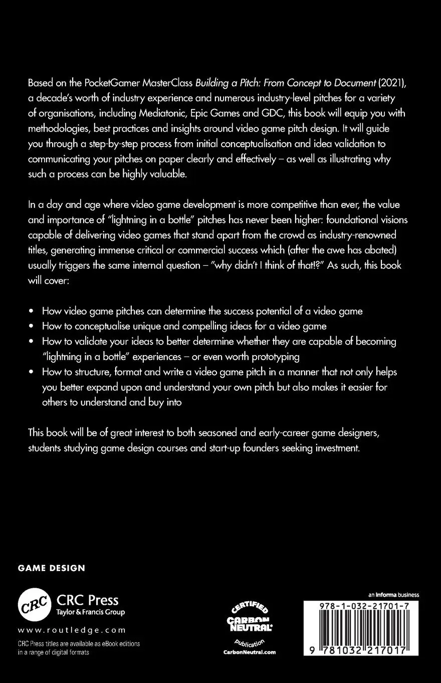 Rückseite: 9781032217017 | Building a Game Pitch | How to Bottle Lightning | Arran Topalian
