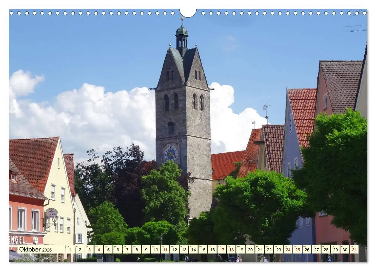 Bild: 9783457827017 | Unterwegs in Memmingen (Wandkalender 2026 DIN A3 quer), CALVENDO...
