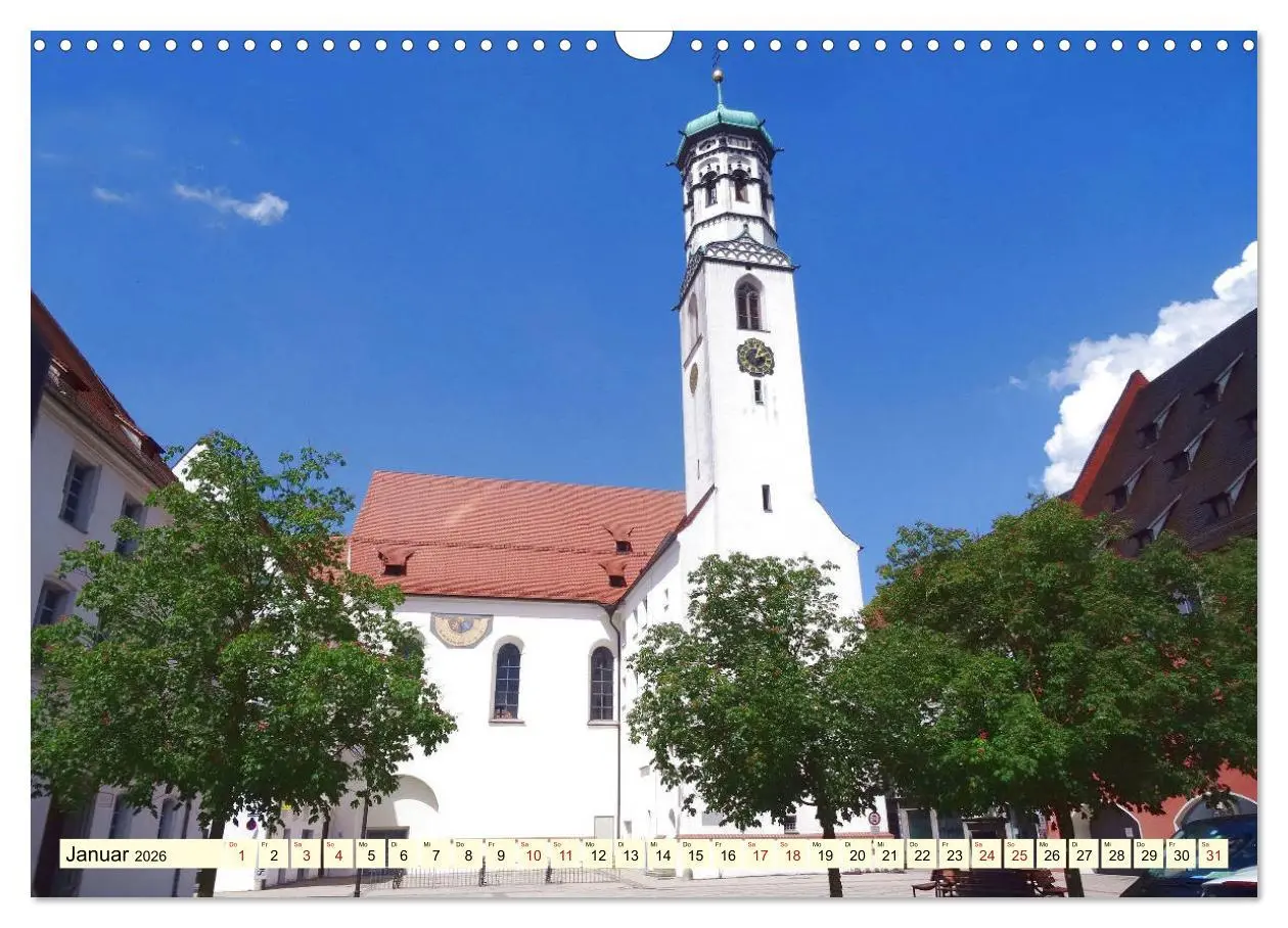 Bild: 9783457827017 | Unterwegs in Memmingen (Wandkalender 2026 DIN A3 quer), CALVENDO...