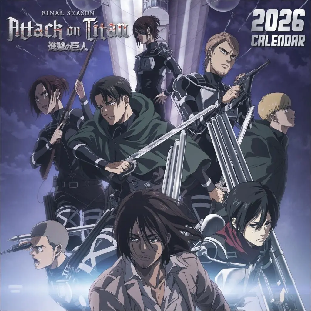 Cover: 9783840197017 | Attack on Titan Broschurkalender 2026 | Kalender | 28 S. | Englisch