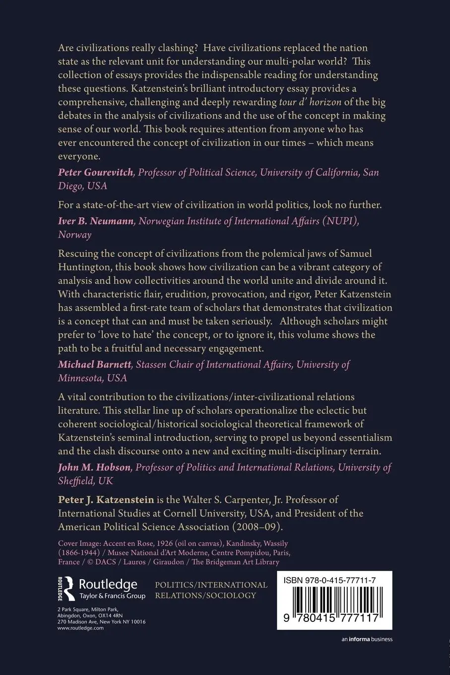 Rückseite: 9780415777117 | Civilizations in World Politics | Plural and Pluralist Perspectives