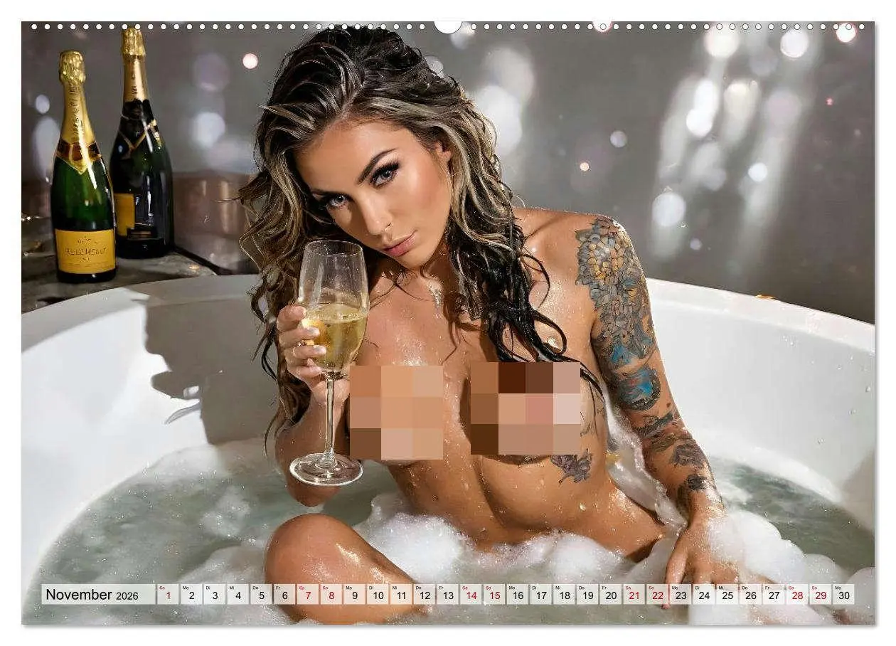 Bild: 9783457297117 | Heiße Girls im Badeschaum (Wandkalender 2026 DIN A2 quer), CALVENDO...