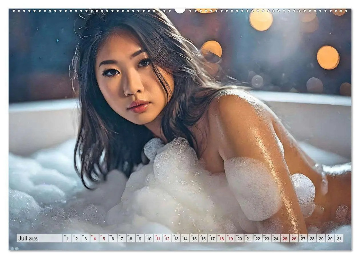 Bild: 9783457297117 | Heiße Girls im Badeschaum (Wandkalender 2026 DIN A2 quer), CALVENDO...