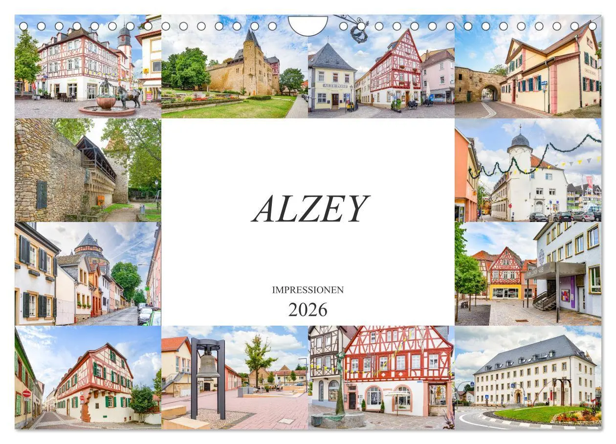 Cover: 9783457747117 | Alzey Impressionen (Wandkalender 2026 DIN A4 quer), CALVENDO...