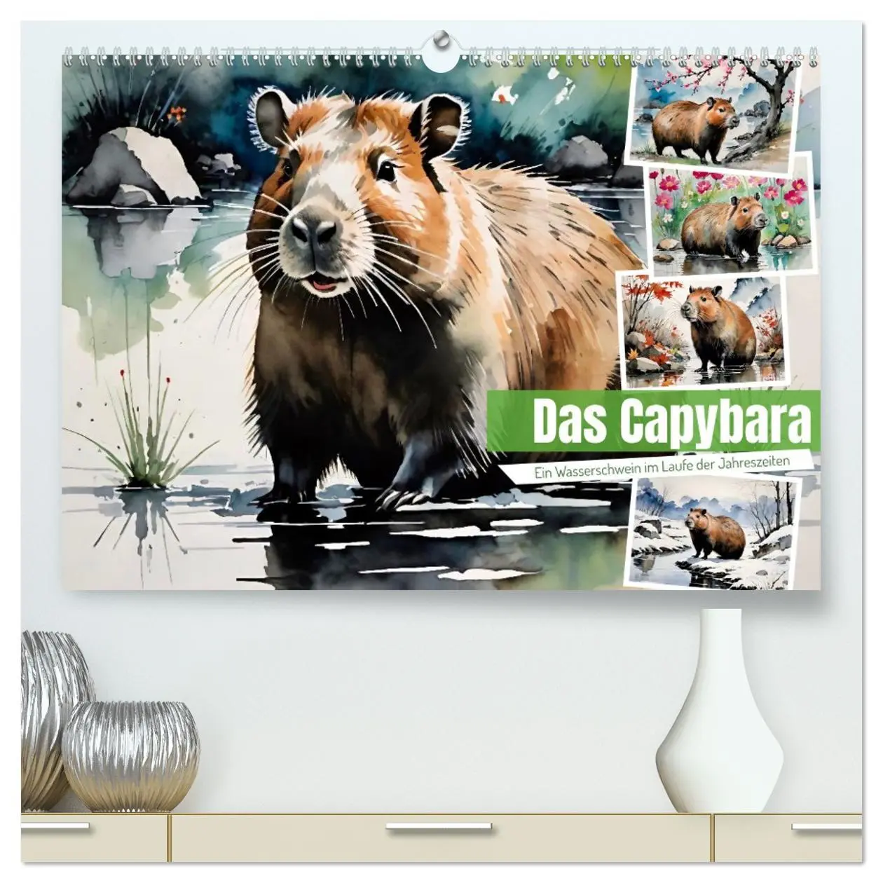 Cover: 9783457817117 | Das Capybara (hochwertiger Premium Wandkalender 2026 DIN A2 quer),...