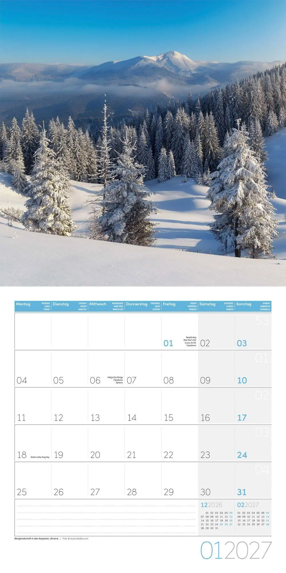 Bild: 9783838447117 | Zauber des Waldes Kalender 2027 - 30x30 - Art12 | GmbH | Kalender