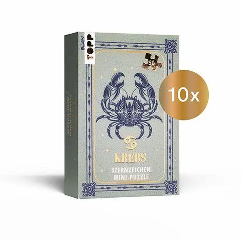 Cover: 4007742187217 | Nachfüllset: Sternzeichen Mini-Puzzle Krebs 10 St. | Frechverlag