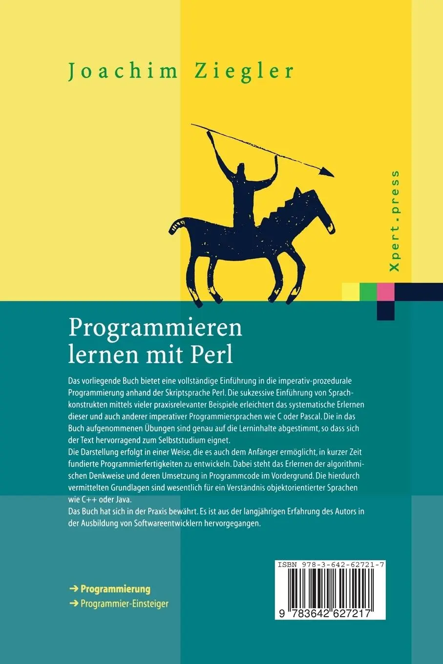 Rückseite: 9783642627217 | Programmieren lernen mit Perl | Joachim Ziegler | Taschenbuch | xiv