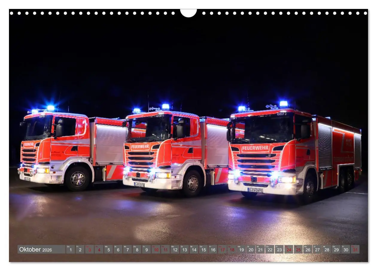 Bild: 9783457587317 | Einsatzfahrzeuge der Feuerwehr Stuttgart (Wandkalender 2026 DIN A3...