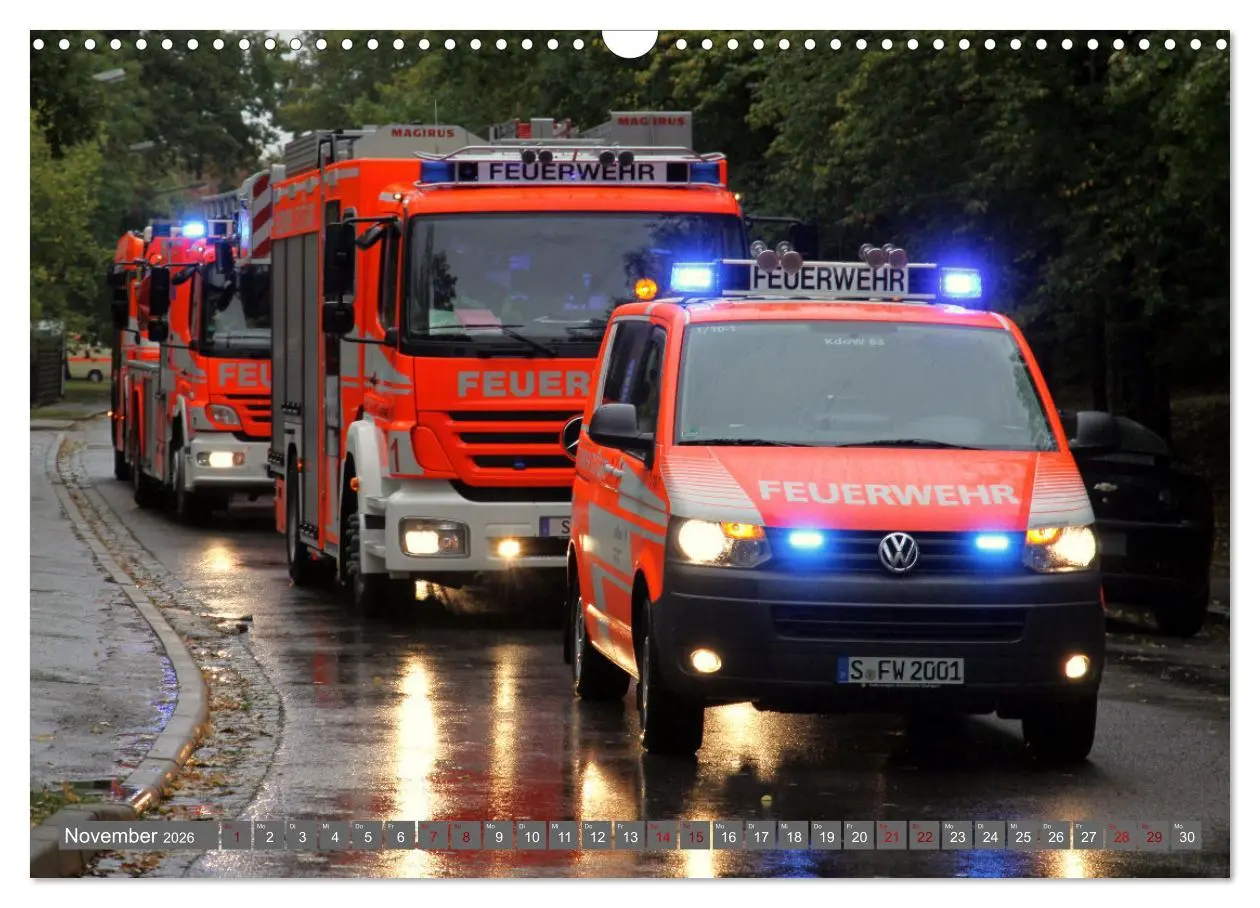 Bild: 9783457587317 | Einsatzfahrzeuge der Feuerwehr Stuttgart (Wandkalender 2026 DIN A3...