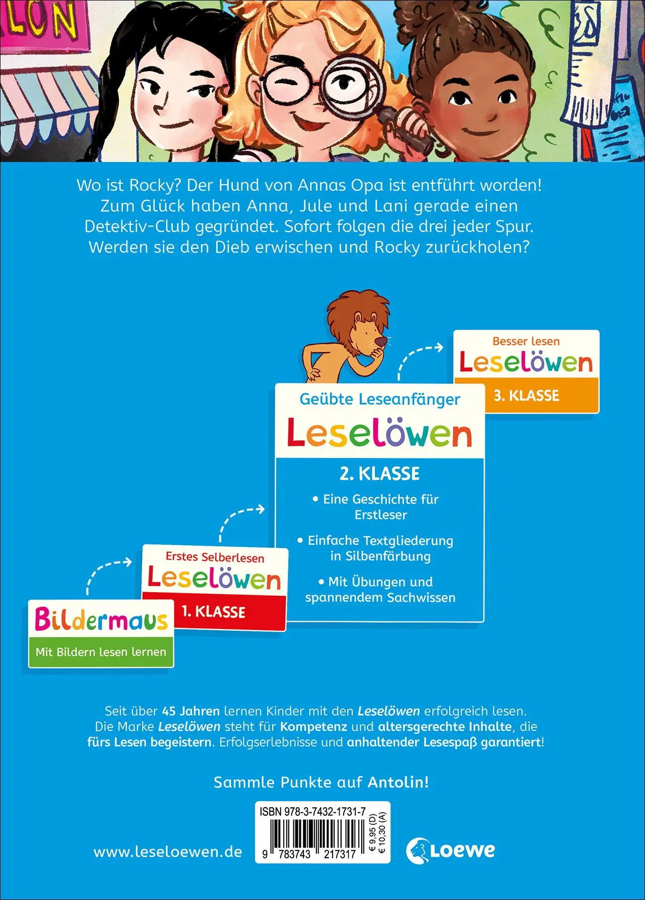 Rückseite: 9783743217317 | Leselöwen 2. Klasse - Der Club der Mädchen-Detektive | Katja Richert