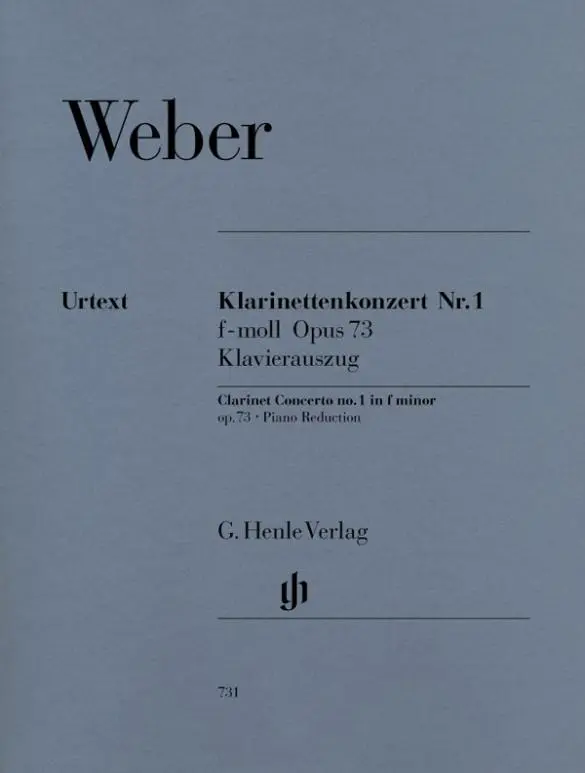 Cover: 9790201807317 | Klarinettenkonzert Nr. 1 f-moll op. 73 | Carl Maria von Weber | Buch