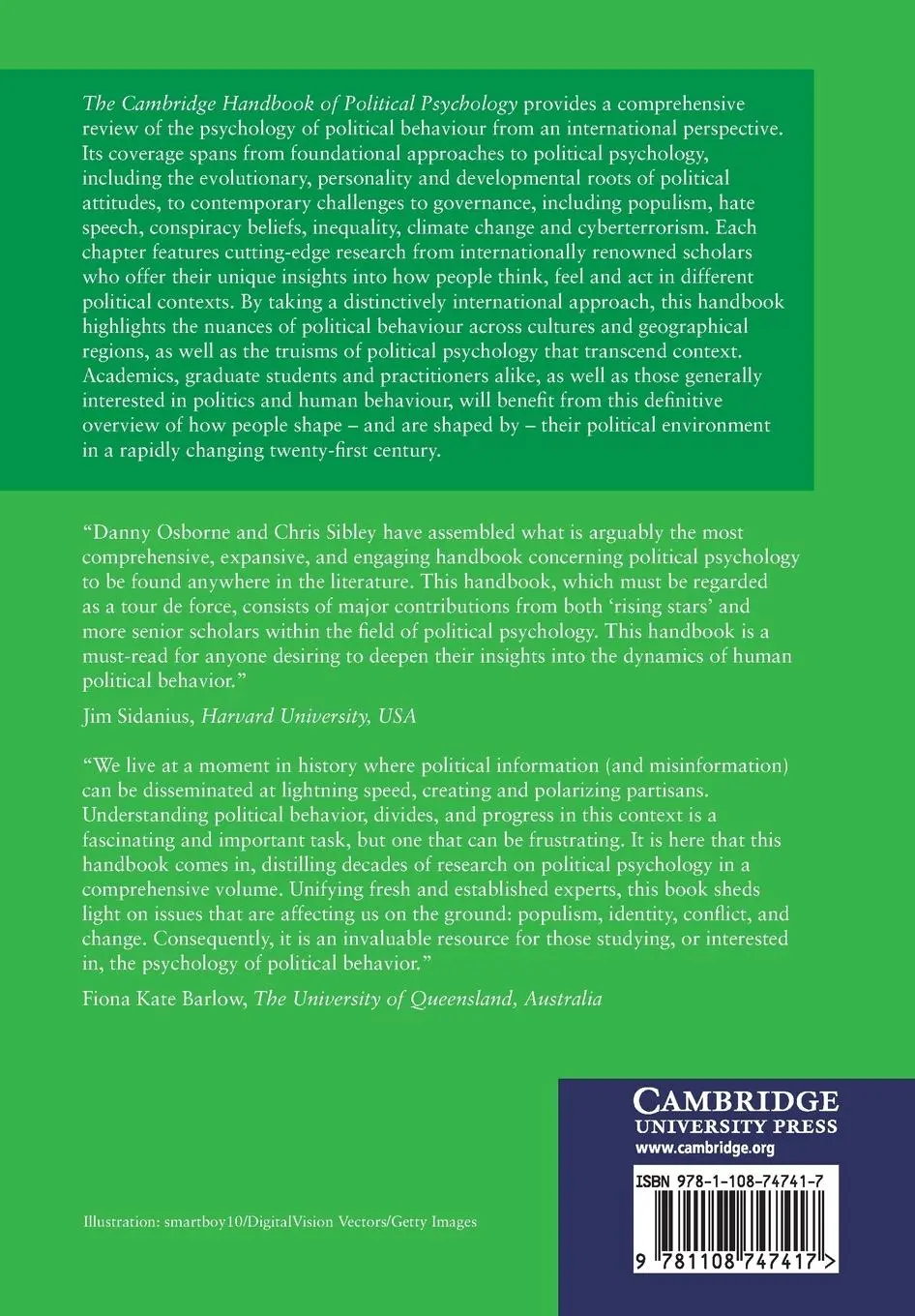 Rückseite: 9781108747417 | The Cambridge Handbook of Political Psychology | Danny Osborne (u. a.)