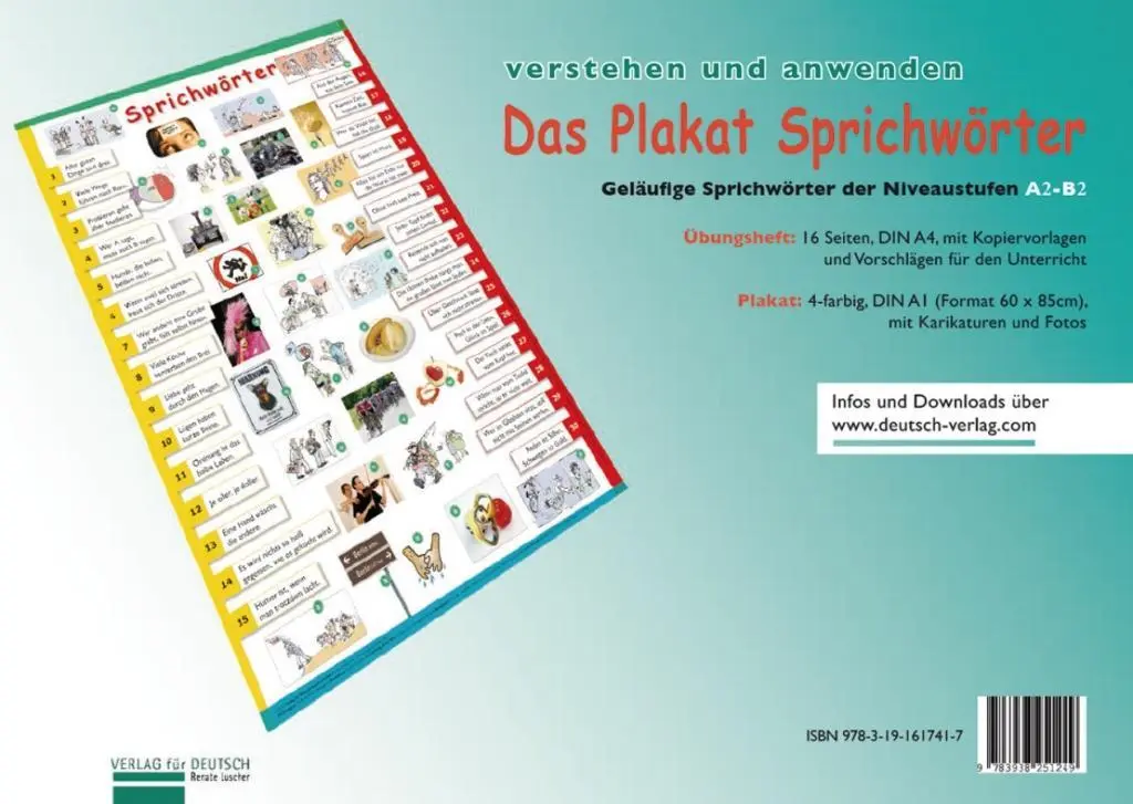 Cover: 9783191617417 | Plakat Sprichwörter, mit 1 Beilage, mit 1 Buch | Renate Luscher | 2010