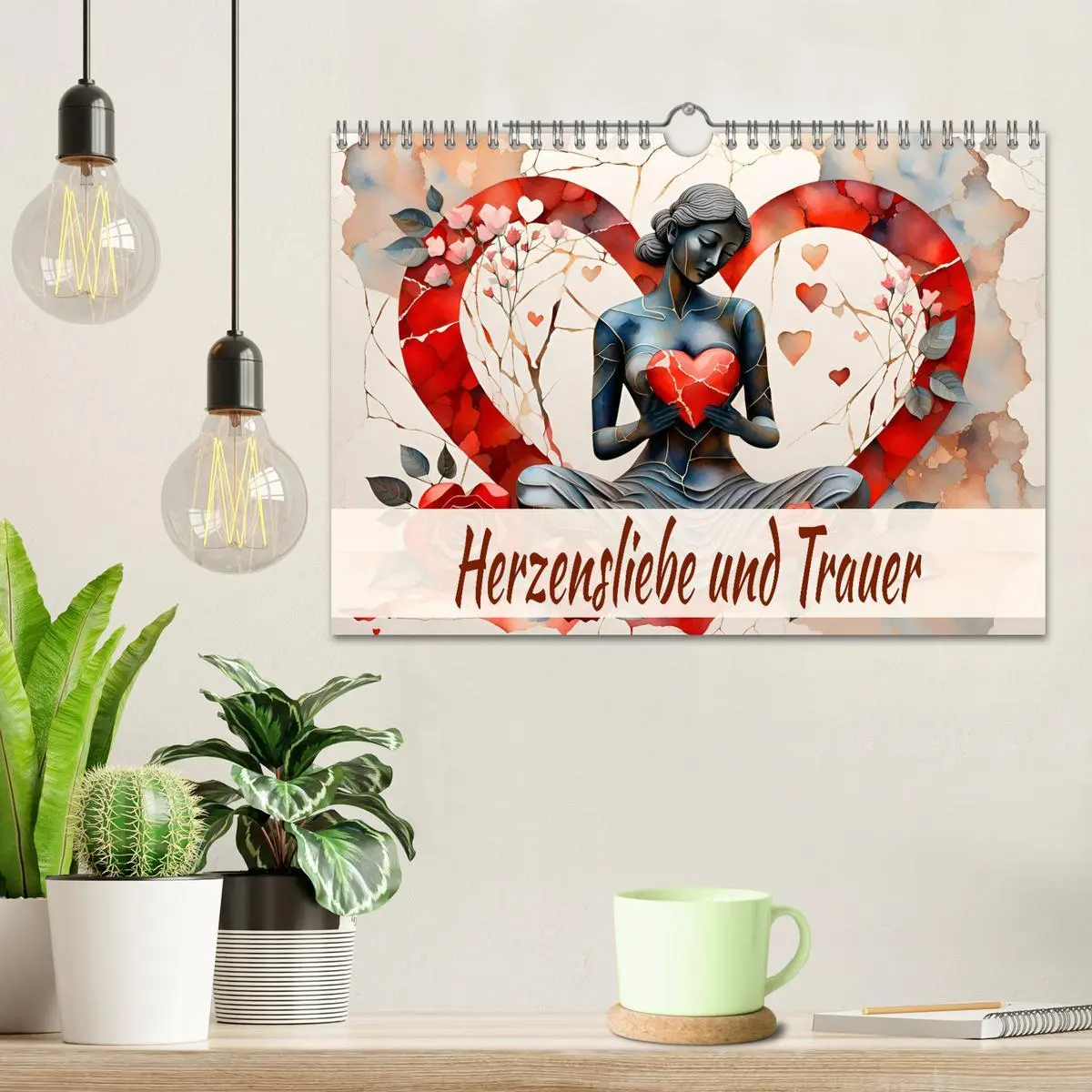 Bild: 9783457337417 | Herzensliebe und Trauer (Wandkalender 2026 DIN A4 quer), CALVENDO...