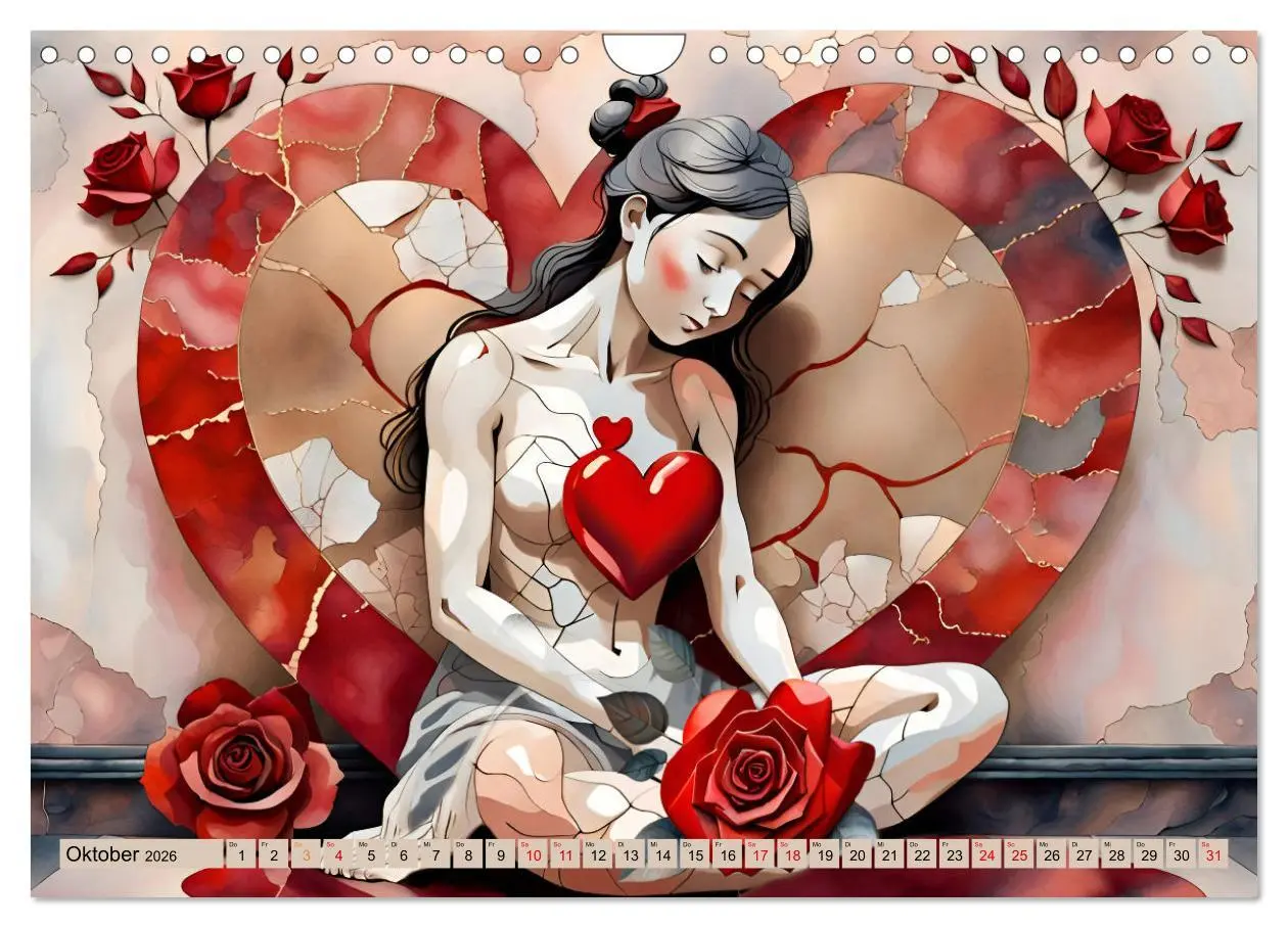 Bild: 9783457337417 | Herzensliebe und Trauer (Wandkalender 2026 DIN A4 quer), CALVENDO...