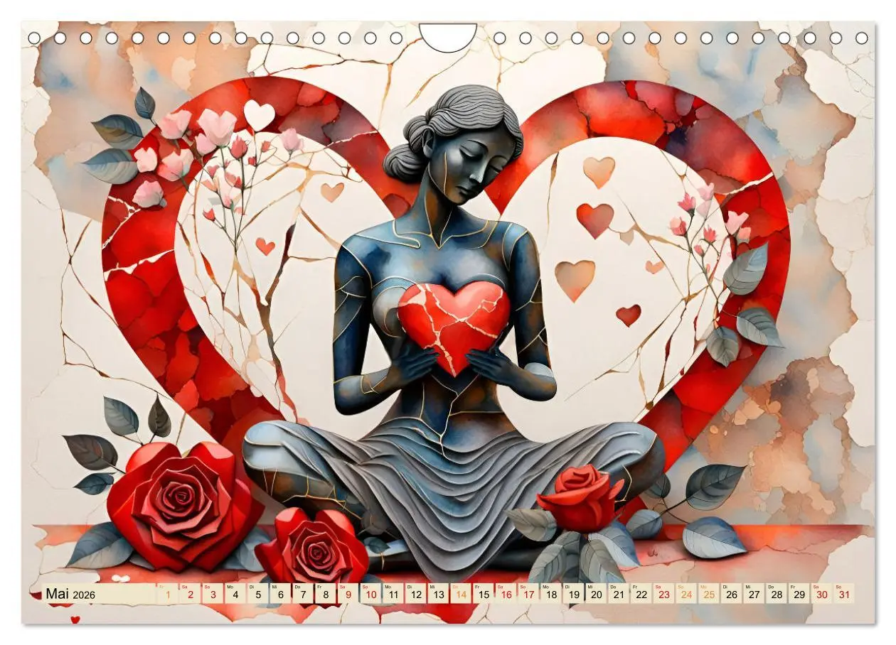 Bild: 9783457337417 | Herzensliebe und Trauer (Wandkalender 2026 DIN A4 quer), CALVENDO...