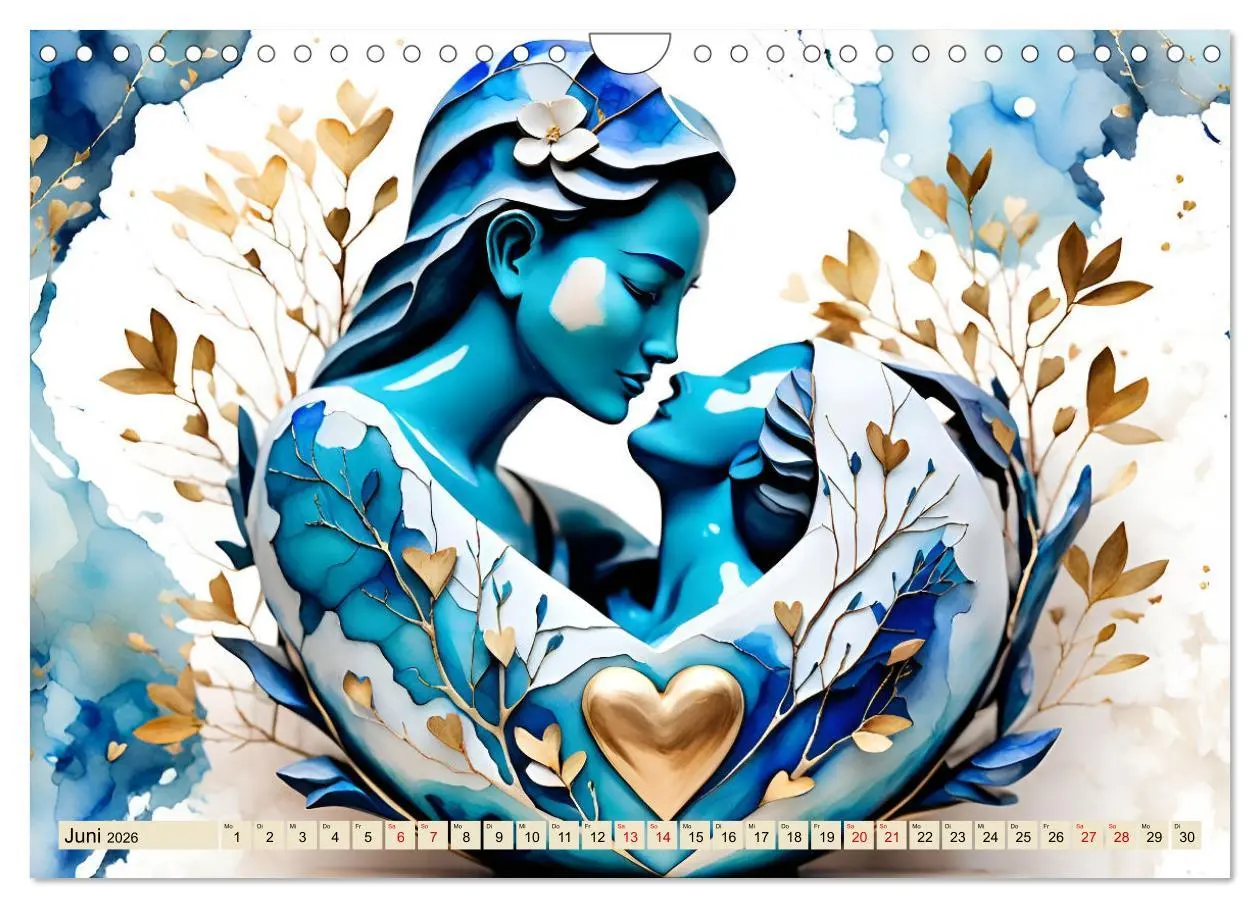 Bild: 9783457337417 | Herzensliebe und Trauer (Wandkalender 2026 DIN A4 quer), CALVENDO...