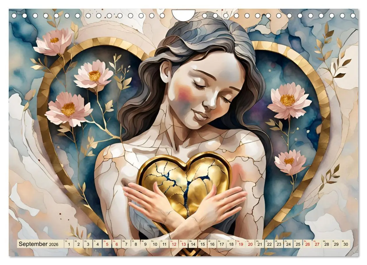 Bild: 9783457337417 | Herzensliebe und Trauer (Wandkalender 2026 DIN A4 quer), CALVENDO...