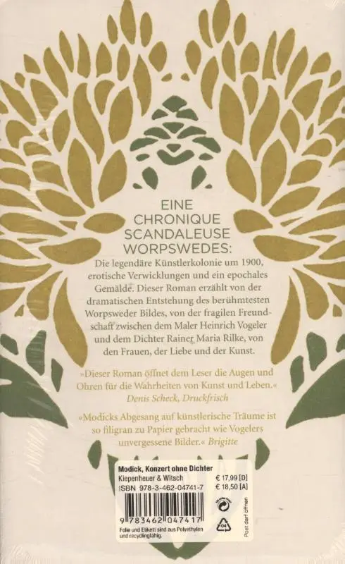 Rückseite: 9783462047417 | Konzert ohne Dichter | Klaus Modick | Buch | 240 S. | Deutsch | 2015
