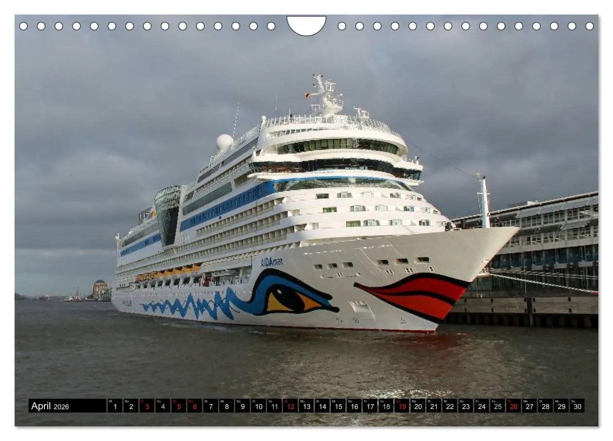 Bild: 9783516117417 | Kreuzfahrtschiffe in Hamburg (Wandkalender 2026 DIN A4 quer),...