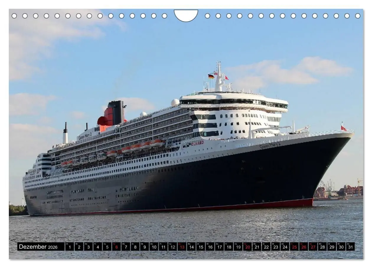 Bild: 9783516117417 | Kreuzfahrtschiffe in Hamburg (Wandkalender 2026 DIN A4 quer),...