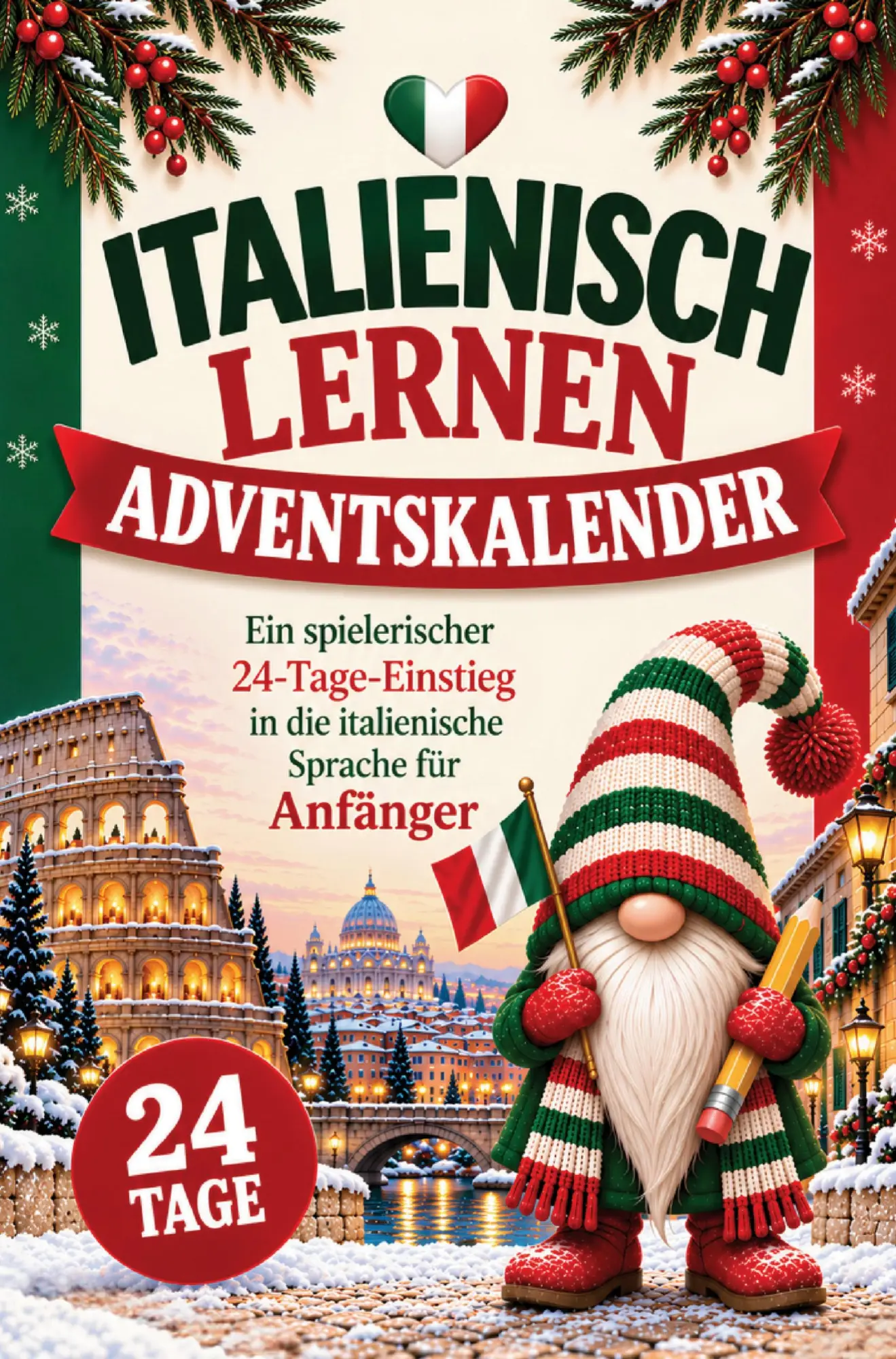 Cover: 9783982967417 | Italienisch lernen Adventskalender: Ein spielerischer...