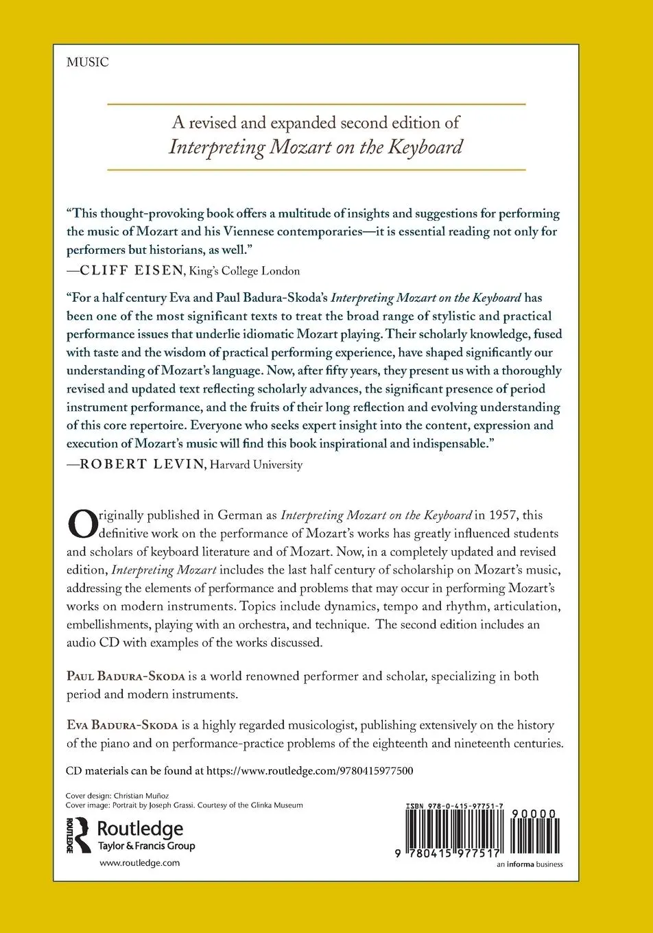 Rückseite: 9780415977517 | Interpreting Mozart | The Performance of His Piano Works | Taschenbuch