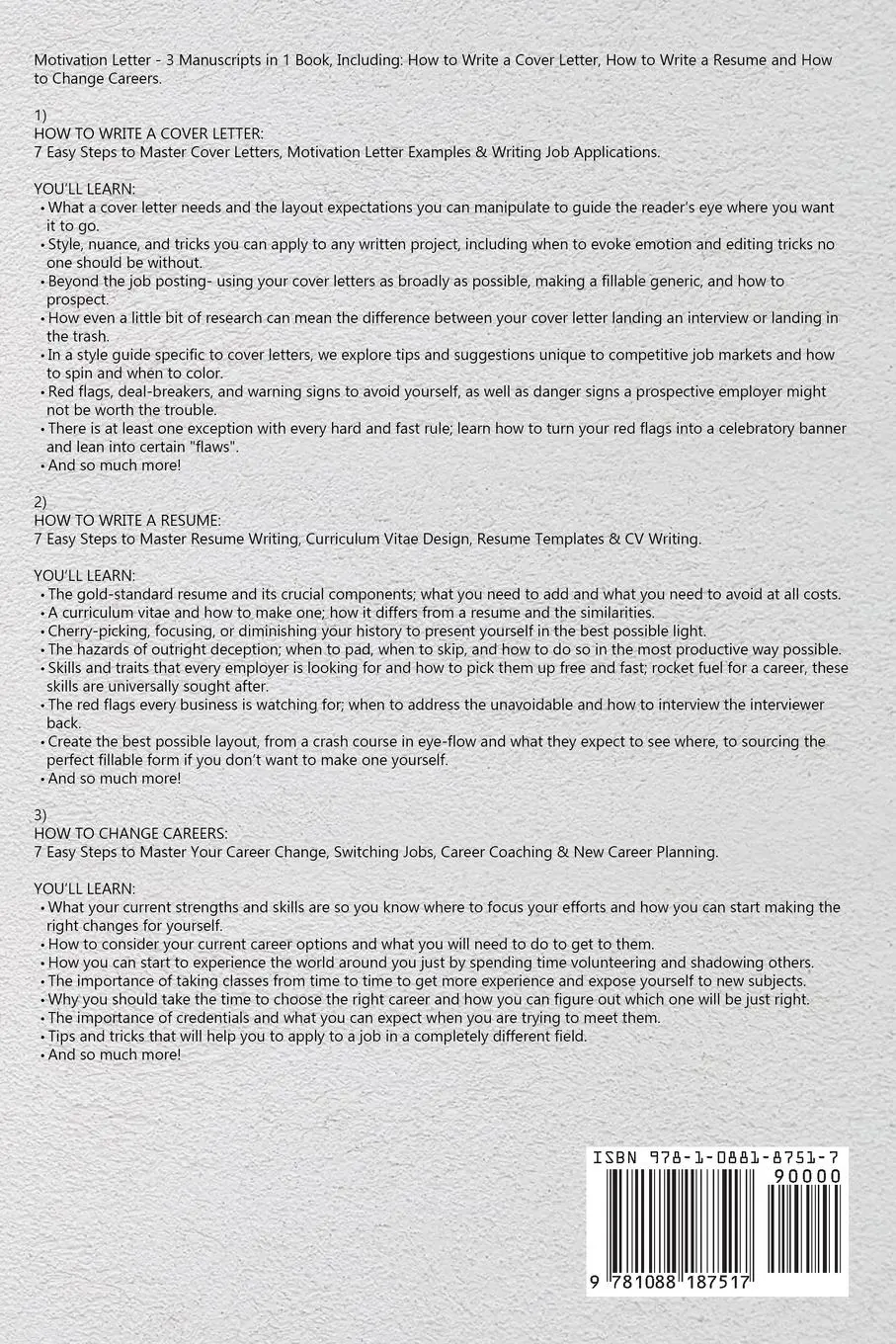 Rückseite: 9781088187517 | Motivation Letter | Theodore Kingsley | Taschenbuch | Englisch | 2023