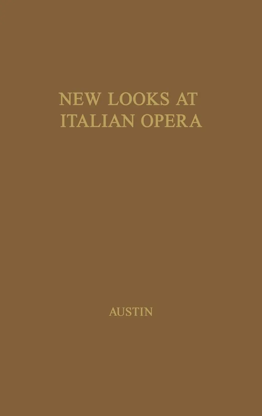 Cover: 9780837187617 | New Looks at Italian Opera | Unknown | Buch | Englisch | 1976