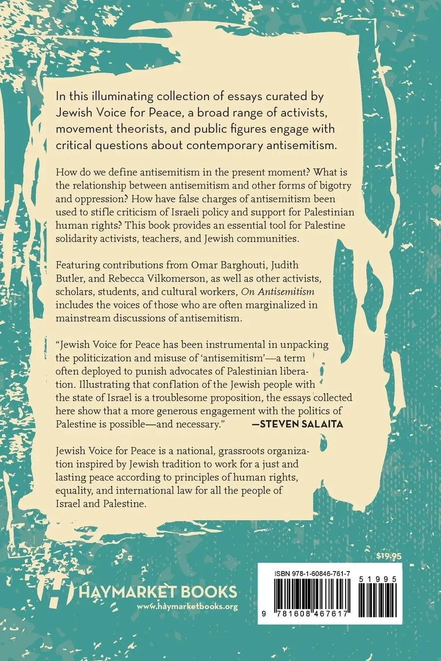 Rückseite: 9781608467617 | On Antisemitism | Solidarity and the Struggle for Justice | Peace