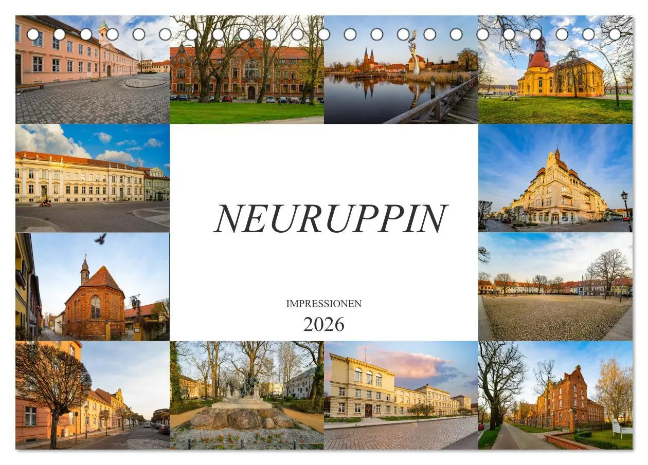 Cover: 9783457797617 | Neuruppin Impressionen (Tischkalender 2026 DIN A5 quer), CALVENDO...