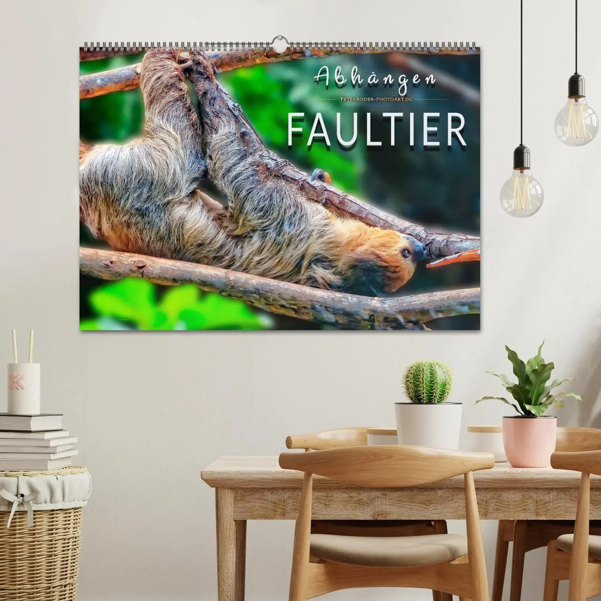 Bild: 9783457937617 | Abhängen - Faultier (Wandkalender 2026 DIN A2 quer), CALVENDO...