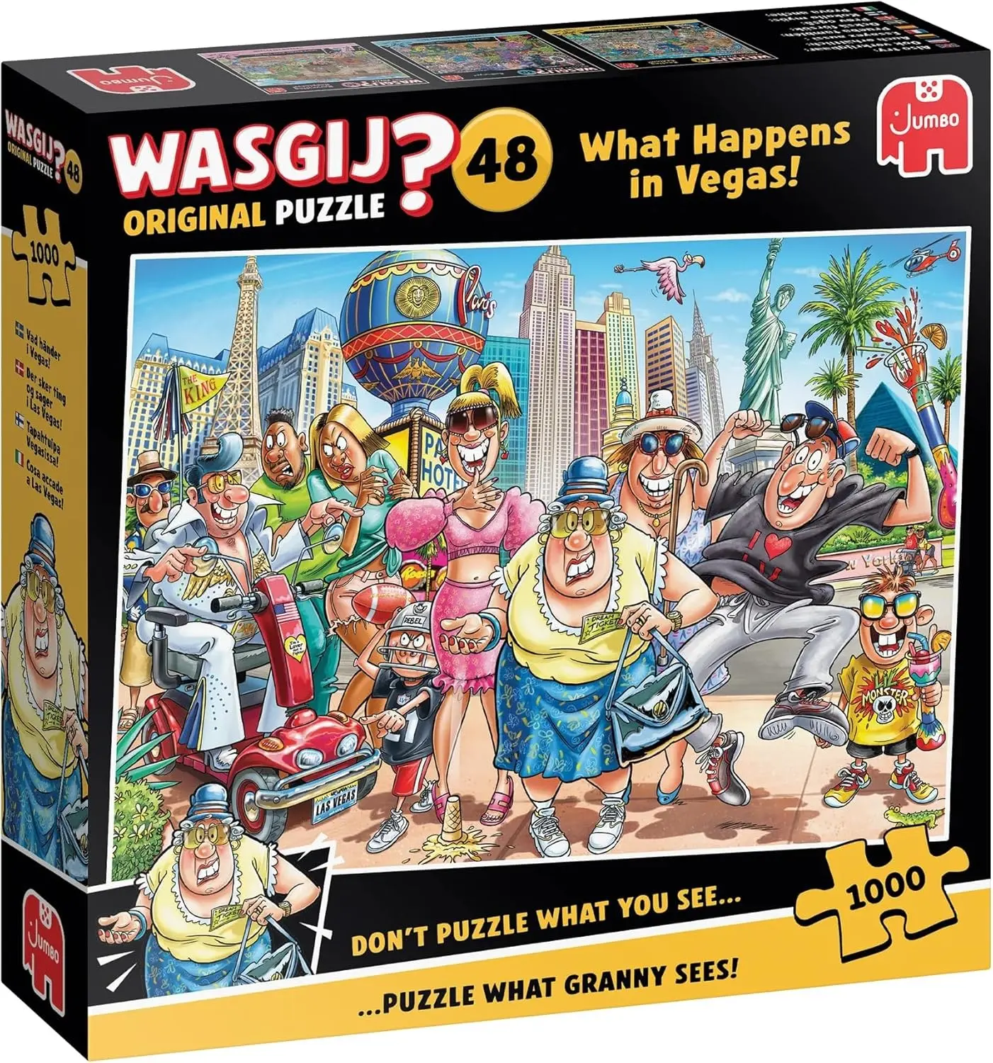 Cover: 8721017607717 | Wasgij Original 48 - Was in Vegas passiert - Puzzle 1000 Teile | Spiel